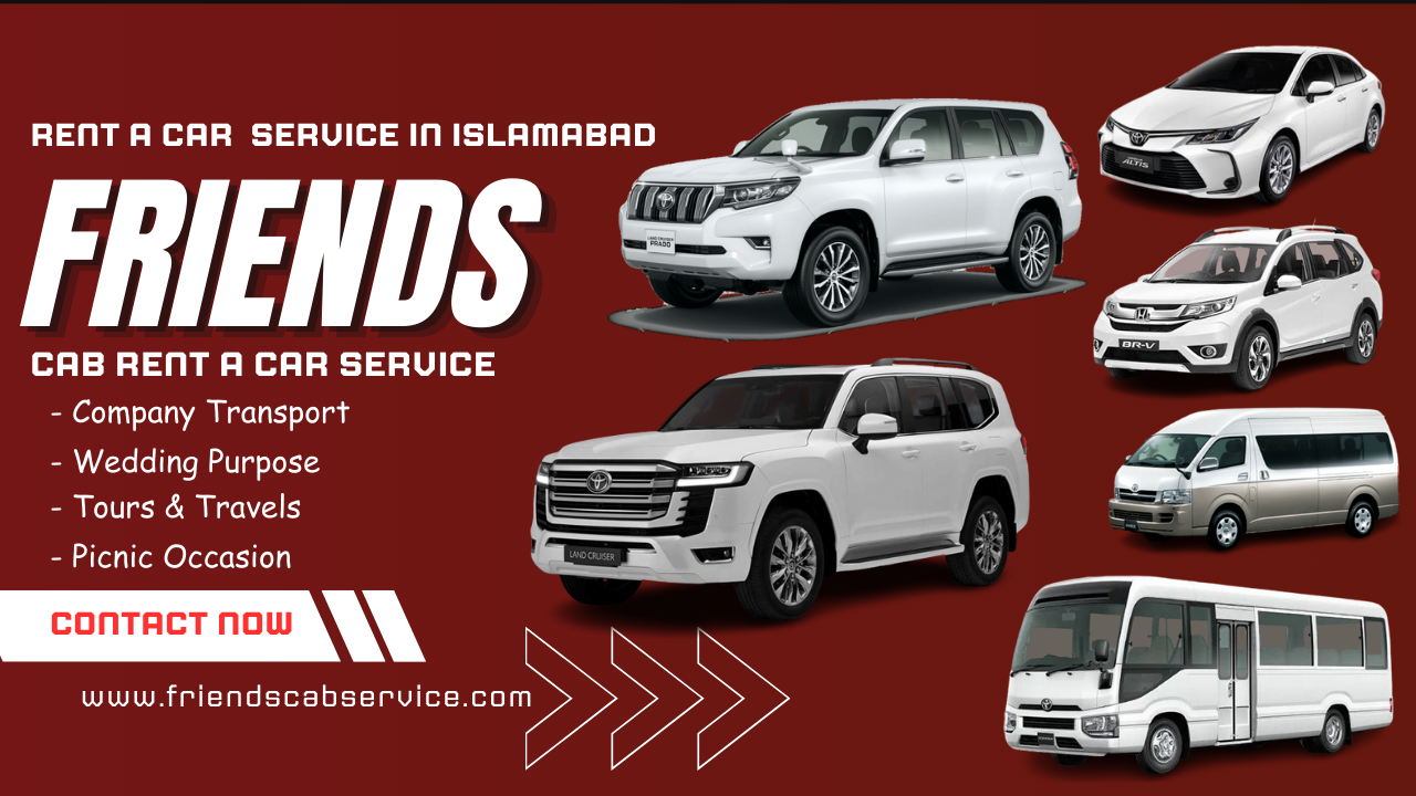 Rent a Car Islamabad - Rentals, Hire Online Booking - Friends Cab Service